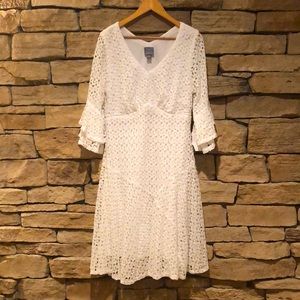 White lace dress